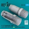 RESKIT RSU72-0303 F-15 Eagle/Strike Eagle (A,B,C,D,E early,J) F100-PW-220 open exhaust nozzles for GWH kit (3D Printed) 1/72